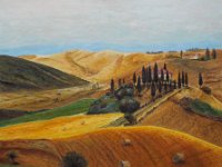 Paesaggio Toscano (grande)  Olio su tela - 40 x 50